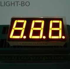 Màn hình LED 7 phân đoạn ba chữ số màu vàng cho lò nướng điện / lò vi sóng