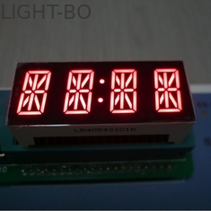 4 Chữ số 7 Phân đoạn LED chữ và số Hiển thị màu đỏ tươi cho bảng điều khiển