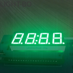 Màu xanh lá cây tinh khiết 4 chữ số 7 phân đoạn dẫn đồng hồ hiển thị 0.56 inch chung anode cho bảng điều khiển cụ