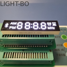 Mô-đun hiển thị LED phân đoạn siêu trắng 4 chữ số 7 chữ số cho loa / radio Bluetooth
