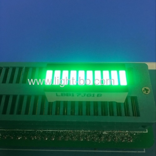 Thanh LED 10 phân đoạn màu xanh lá cây tinh khiết cho bảng điều khiển công cụ