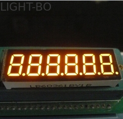 Liên tục 6 chữ số 7 phân đoạn chữ số và hiển thị LED Amber 0.36 inch