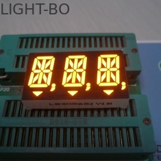 Siêu hổ phách 3 chữ số 14 đoạn LED hiển thị 0,56 inch cho chỉ số kỹ thuật số