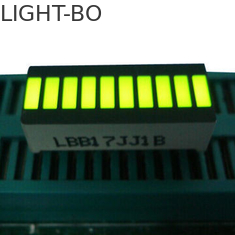 Thanh ánh sáng LED màu vàng 10, Màn hình Led 10 phân đoạn lớn 25,4 x 10,1 x 7,9mm