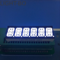Siêu trắng 10mm sáu chữ số 14 đoạn dẫn hiển thị chung anode cho bảng điều khiển cụ