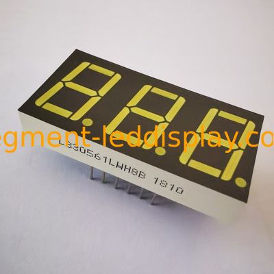 Giá tốt. Màn hình LED Ultra Bright White Grey Bề mặt 7 Segment 3digit 14.2mm Common Cathode cho bộ điều khiển nhiệt độ trực tuyến