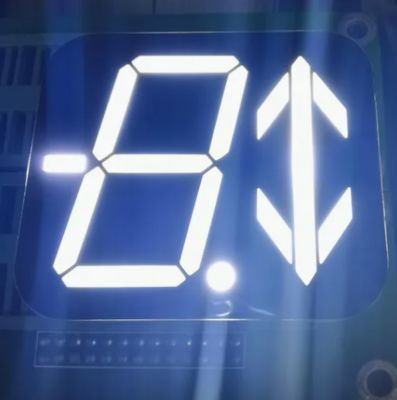 Giá tốt. Màn hình LED 7 đoạn + Mũi tên 1.2 inch màu trắng siêu sáng cho chỉ báo tầng thang máy 40*46mm trực tuyến