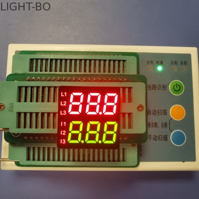 Giá tốt. Hàng đôi 8,6mm Chiều cao 7 đoạn Màn hình LED hai màu 3 chữ số trực tuyến