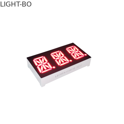 Màn hình LED siêu đỏ ba chữ số 0,54 inch 14 đoạn Anode chung cho bảng điều khiển