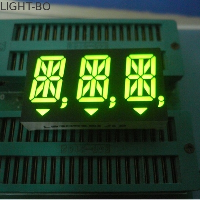 Màn hình LED 14 chữ số ba chữ số màu xanh lá cây cho bảng điều khiển 14.2mm