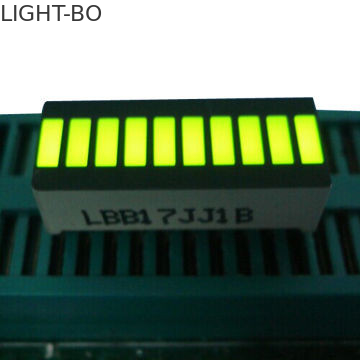 Thanh ánh sáng LED màu vàng 10, Màn hình Led 10 phân đoạn lớn 25,4 x 10,1 x 7,9mm