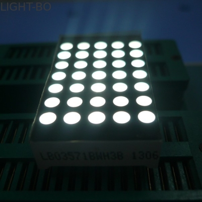 3mm 5x7 dot matrix dẫn hiển thị siêu mỏng màu vàng phân khúc khuôn mặt đen