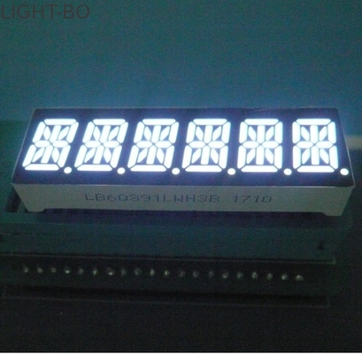 Sáu chữ số 14 đoạn LED hiển thị 80-100mcd / Dice sáng cường độ dễ dàng lắp