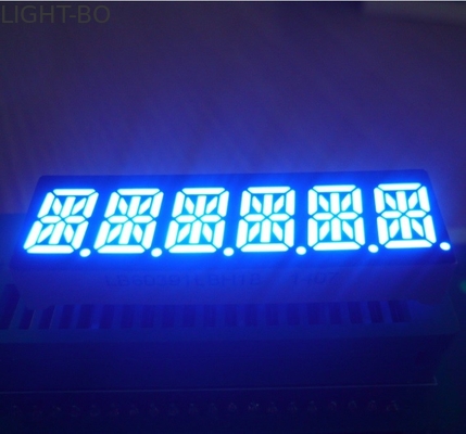0.39 Inch 6 chữ số 14 Phân đoạn hiển thị Cathode chung Ultra Blue Quy trình kiểm soát áp dụng