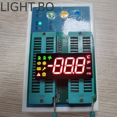 Khách hàng 3 chữ số 7 phân đoạn màn hình LED cho bảng điều khiển nhiệt độ