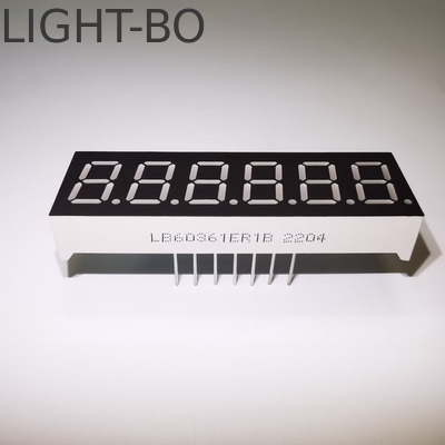 Cơ thể nhựa màn hình LED màu đỏ siêu sáng 14 phân đoạn với chiều cao ký tự 14,2mm