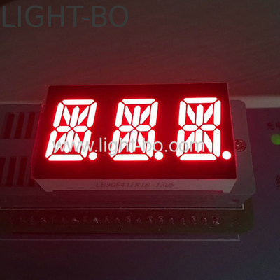Ba chữ số 0,54 inch RED 14 phân đoạn màn hình LED Anode cho công nghiệp