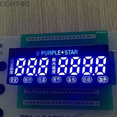 Giá tốt. 7 Digit 7 Segment LED hiển thị tùy chỉnh Ultra Blue để kiểm soát nhiệt độ trực tuyến