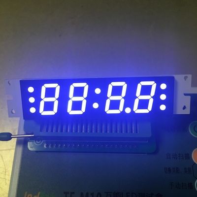 Giá tốt. Ultra sáng màu trắng 4 chữ số 058 inch 7 phân đoạn dẫn màn hình đồng hồ với bình thường anode và các phân đoạn màu vàng bề mặt đen để chỉ rõ thời gian trực tuyến