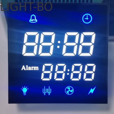 Màn hình đèn LED màu trắng / xanh dương sáng có hai hàng tùy chỉnh 7 phân khúc cho bộ hẹn giờ vi sóng