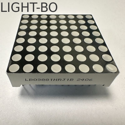 Hiệu suất thiết lập màn hình LED hai màu Đỏ / xanh lá cây 3mm 8 * 8 Đường matrix DOT Common Anode cho các dấu hiệu chuyển động