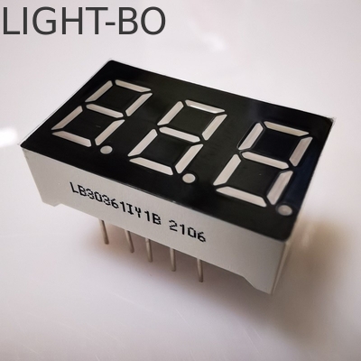 Màn hình LED Super Bright Amber 7 Segment 3 Digit 9.2mm Common Cathode cho Panel Meter