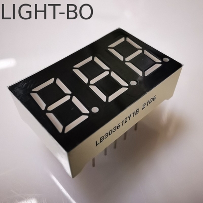 Super Bright Amber 7 Segment 3 Digit 9.2mm LED Display Công thức thông thường cho Panel Meter