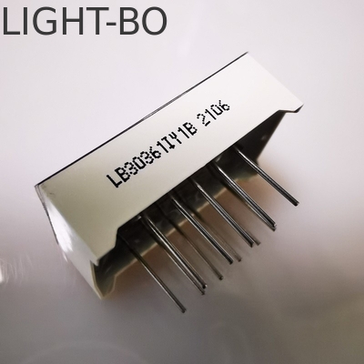 Khung quang phổ biến siêu sáng Amber 7 phân đoạn 3 chữ số 9.2mm màn hình LED cho đồng hồ bảng điều khiển