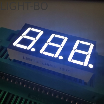 Ultra Bright White Grey Surface LED Display 7 Segment 3digit 14.2mm Common Cathode cho bộ điều khiển nhiệt độ