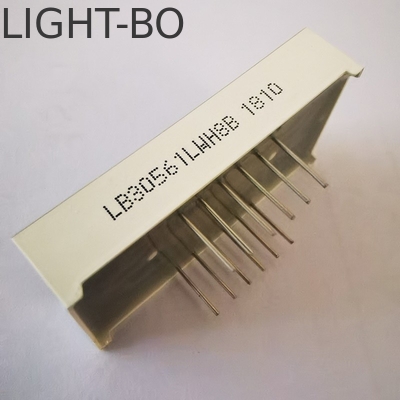 Ultra Bright White Grey Surface 7 Segment 3digit 14.2mm Khung phổ biến LED cho bộ điều khiển nhiệt độ