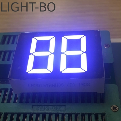 20mm 2 chữ số 7 phân đoạn màn hình LED màu trắng Anode thông thường cho máy nước nóng kỹ thuật số