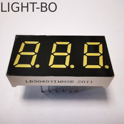 Triple Digit White7 Segment LED Display Common Cathode cho chỉ số nhiệt độ