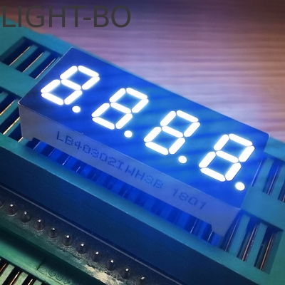 Màn hình LED màu trắng 7,62mm 4Digit 7 Segment Common Anode cho chỉ số nhiệt độ