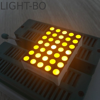 Màn hình LED 3mm siêu sáng màu vàng DOT Matrix cho các dấu hiệu di chuyển / Bảng tin nhắn