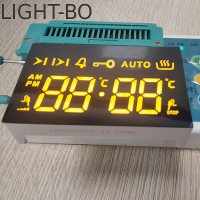 Giá tốt. Ultra Amber LED Display 7 Segment 4 Digit Common Cathode cho 4 Key Touch Được xây dựng trong lò trực tuyến