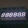 Giá tốt. Màn hình LED màu trắng 7 phân đoạn 6 chữ số 9,2mm Công thức thông thường cho bộ đếm ngược kỹ thuật số trực tuyến