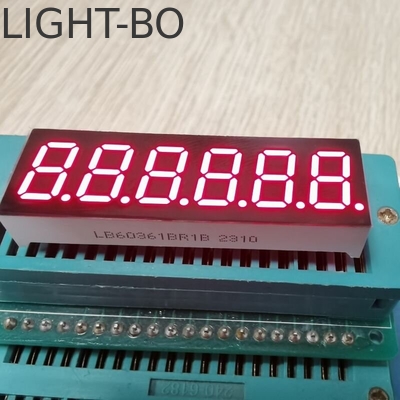 Màn hình LED màu đỏ sáng cao 7 phân đoạn 6 chữ số 9,2mm Công thức thông thường cho bộ đếm ngược kỹ thuật số