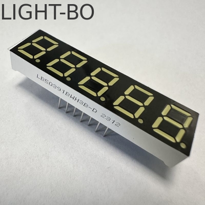 Ultra White 7 phân đoạn màn hình LED 5 chữ số 0,39 inch Common Anode cho chỉ số kỹ thuật số