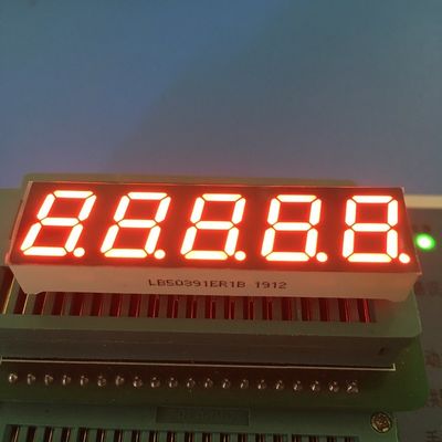 Super Bright Red 7 Segment LED Display 0,39 inch 5 chữ số Common Anode cho Bộ chuyển đổi tần số kỹ thuật số