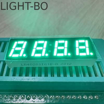 Màn hình LED màu xanh lá cây 4 chữ số 7mm 7 phân đoạn Common Anode cho bộ điều khiển nhiệt độ
