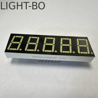 0.56 inch 5 chữ số Ultra Bright White 7 Segment LED Display Công thức thông thường cho kiểm soát quy trình