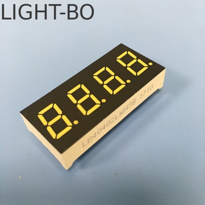 4 chữ số 0.4inch 7 phân đoạn màn hình LED cực trắng Common Anode cho giám sát thiết bị chính xác