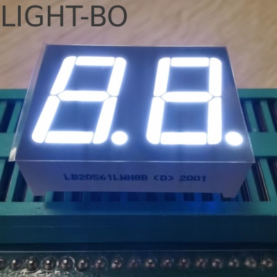 Màn hình LED 7 phân đoạn Anode thông thường hai chữ số 14,2mm Màu trắng