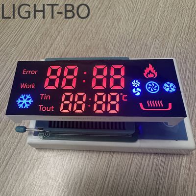 Màn hình LED cực đỏ / xanh 7 phân đoạn tùy chỉnh cho bộ điều khiển bếp khí