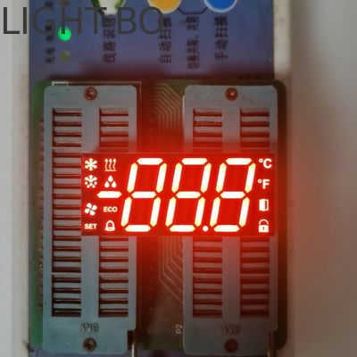 Ultra Bright Red Common Cathode Custom Seven Segment Led Display cho điều khiển tủ lạnh / tủ đông