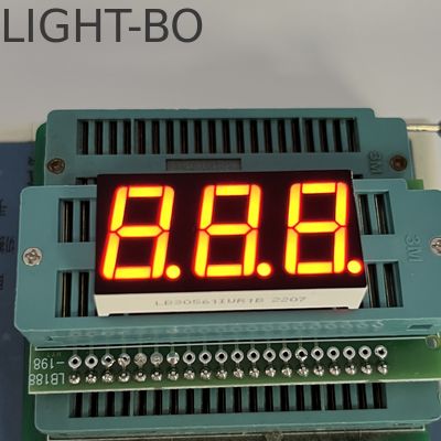 Ultra sáng Đỏ bề mặt phổ biến Caode màn hình LED 7 phân khúc 3 chữ số 14.2mm cho bộ điều khiển nhiệt độ