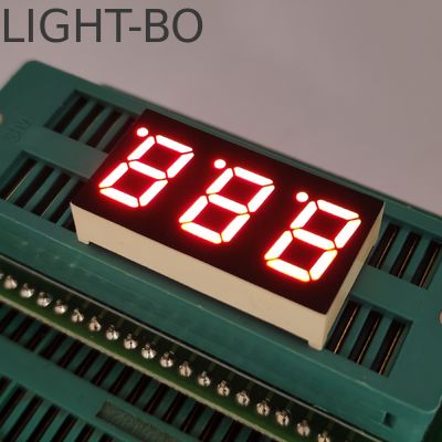 Giá tốt. LED 7 đoạn 3 chữ số 0.4in CA, Hiển thị Đỏ Siêu Sáng cho Chỉ báo Nhiệt độ trực tuyến