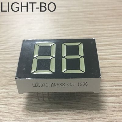 Giá tốt. Ultra sáng Đỏ thông thường Anode 20mm Trắng 2 chữ số 7 phân đoạn màn hình LED trực tuyến