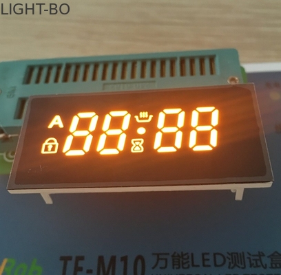 Bright Amber 4 Digit Seven Segment Hiển thị Anode chung cho điều khiển hẹn giờ lò