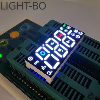Màn hình LED 7 đoạn 17mm 3 chữ số Trắng/Xanh dương/Xanh lá/Đỏ, cực dương chung cho bộ điều khiển tủ lạnh